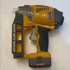 Vintage Workman light and sound Heavy Duty Nail Gun Toy heavy duty nailer yellow